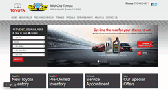 Desktop Screenshot of mid-citytoyota.com